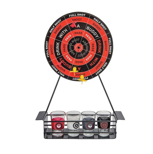 Iron frame darts game wine game