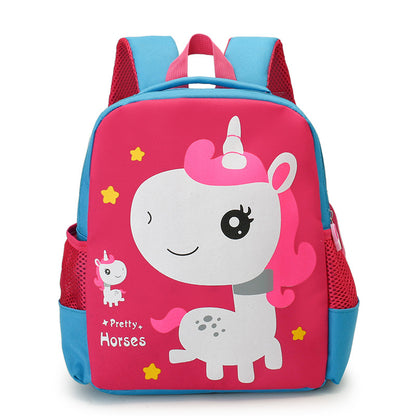 Children&#039;s School Bag Boys And Girls Dinosaur Cartoon Cute Kindergarten Backpack Ultralight Waterproof Unicorn Backpack