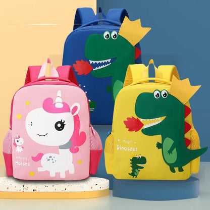 Children&#039;s School Bag Boys And Girls Dinosaur Cartoon Cute Kindergarten Backpack Ultralight Waterproof Unicorn Backpack