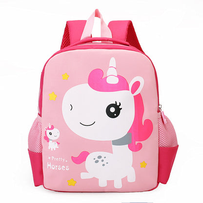 Children&#039;s School Bag Boys And Girls Dinosaur Cartoon Cute Kindergarten Backpack Ultralight Waterproof Unicorn Backpack